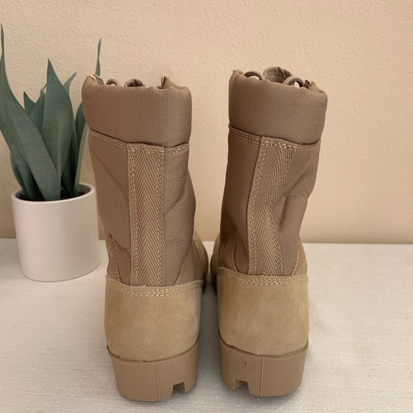 New Rothco Sand Suede Lace Up Combat Jungle Boots Men’s 9W - Picture 8 of 12